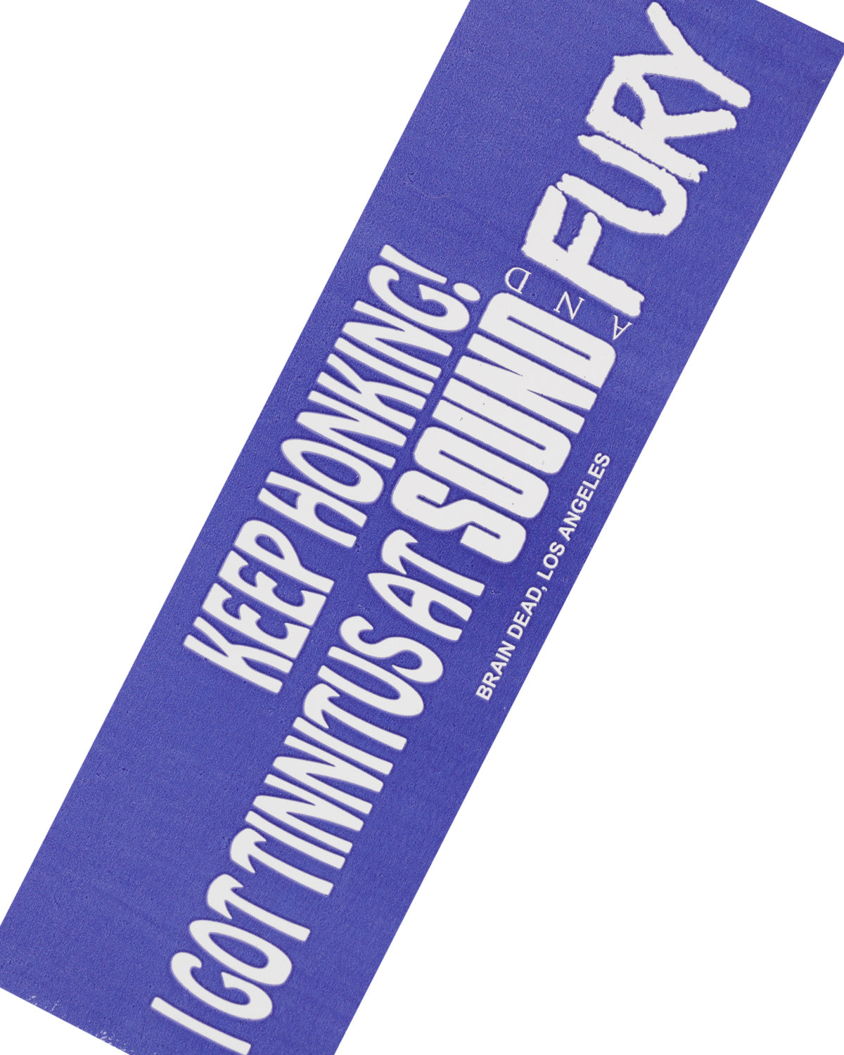 Brain Dead x Sound & Fury 2026 Bumper Sticker - Blue