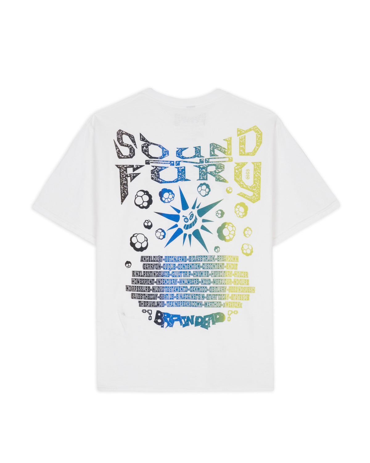Brain Dead x Sound & Fury 2026 Lineup T-shirt - White