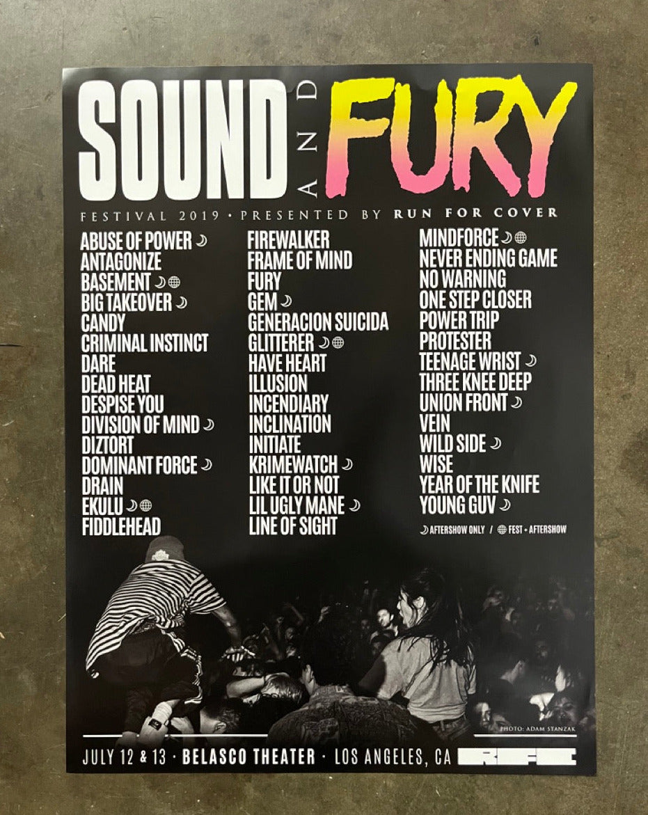 2019 Sound and Fury Poster (18x24)