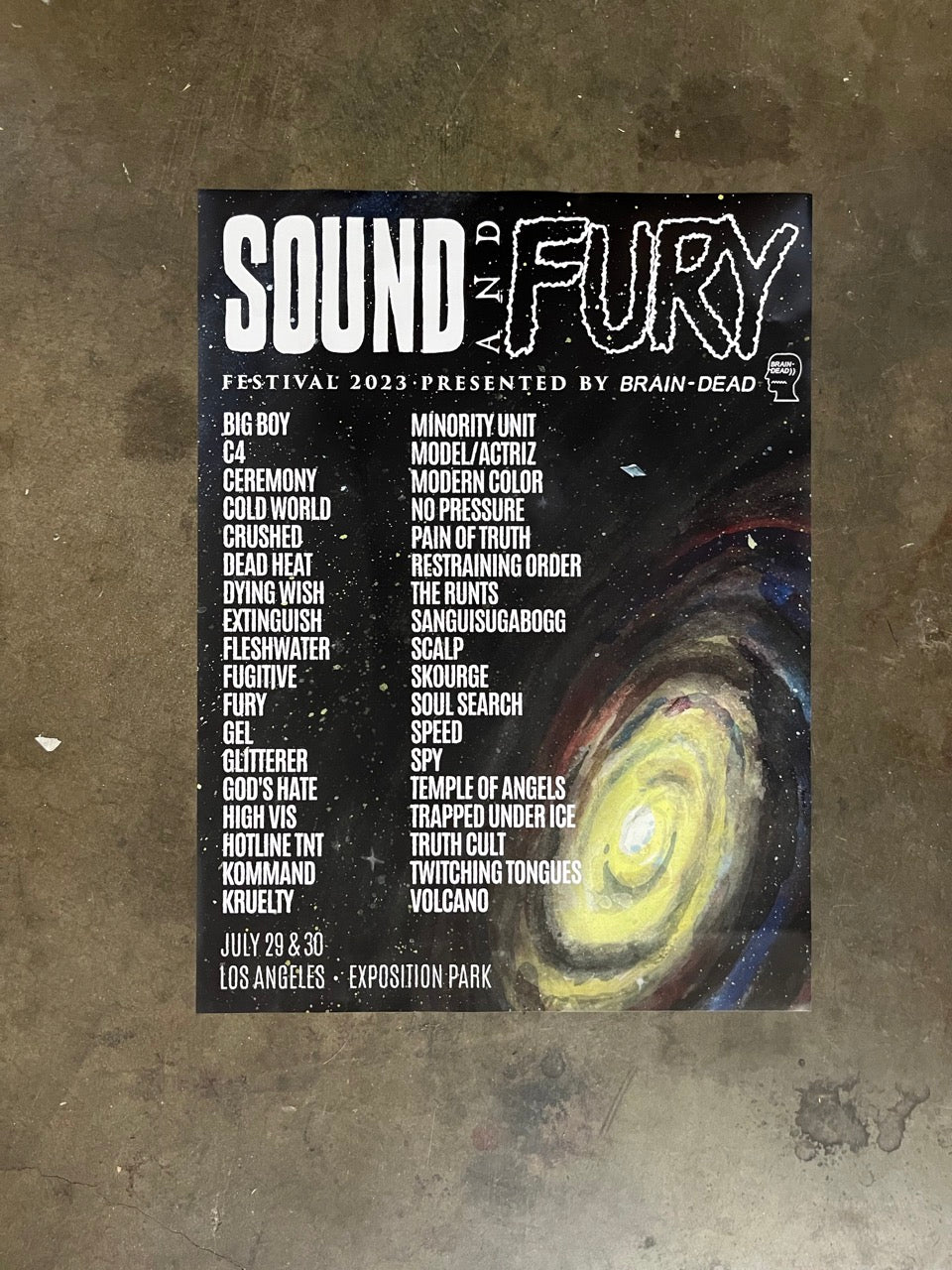 2023 Sound and Fury Poster (18x24)