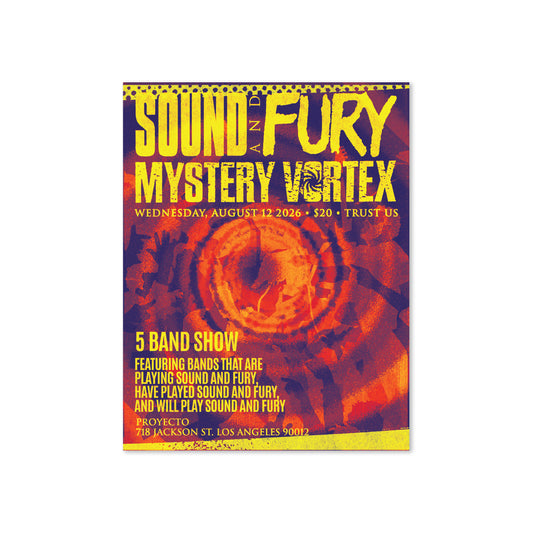 SOUND AND FURY 2026 - Mystery Vortex Kick-Off Mini Poster